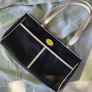 Franco SARTO Elegant Black and Cream Women's Bag